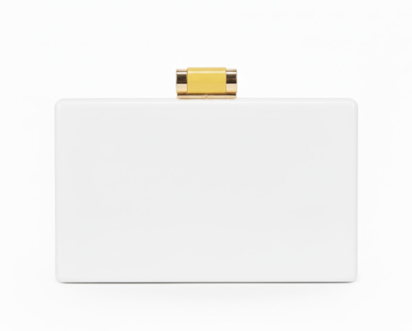 Co32002 White Fashion Clutch