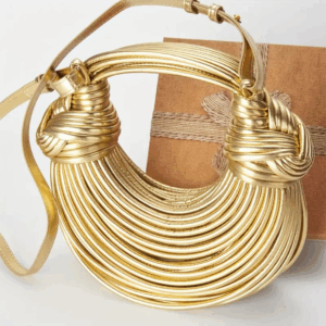 S2206  GD  String Rope Top Handle Swing Bag