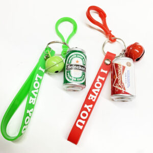 HRH0172 RD/GN Beverages Keychain (6pcs)
