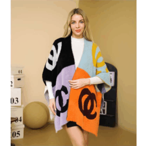 P6206 MT Color Furry Shawl Scarf