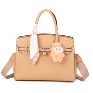 PU24126-T3-APR Handle Satchel Bag with crossbody & wallet (3 N 1)