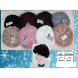 FFHT8594 Fur Bucket Solid Color Hat