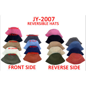 JY-2007 Reversible Bucket Hat (3pcs)