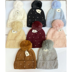 JY-2502 PomPom Winter Hat (3pcs)