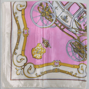 SC2508 ASST Fashion Pattern Printed Square Silky Satin Scarf Shawl (6pcs)