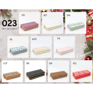 023 ASST Fashion Double Zipper Wallet (12PCS)