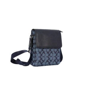 1698-D DBL Monogram Pattern Crossbody Bag