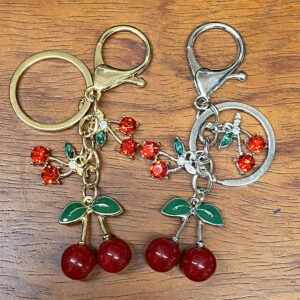 ENK831 GS Cherry Rhinestones Keychain (12PCS)