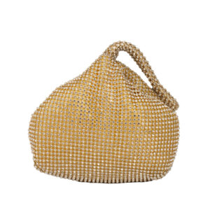 CO26019L GD Rhinestones Bling Wrist Clutch Purse