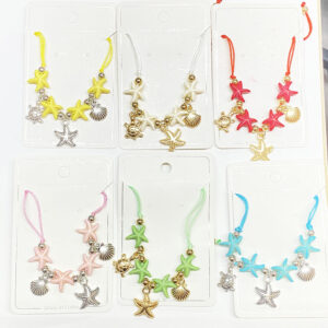 BRC0493 ASST Seashells Charm Adjustable Bracelets (12pcs)