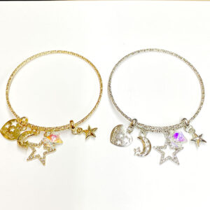 BRC0510 ASST Stars Charm Adjustable Bracelets (12pcs)