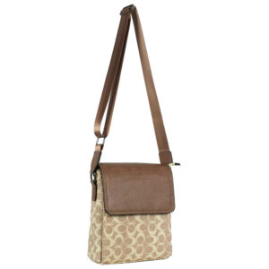 1698-D KH Monogram Pattern Crossbody Bag