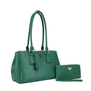 MW-5443 GN Fashion Handbag 2in1 SET