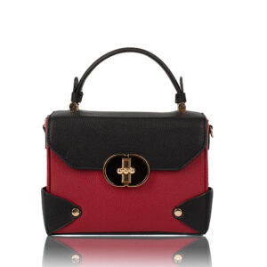 F2462 RD/BK Crossbody-Satchel Bag