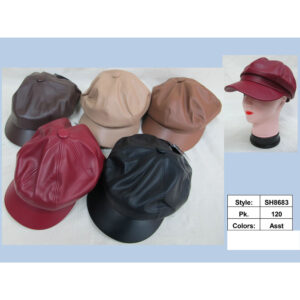 SH8683 PU Cabby Hat