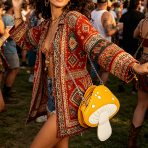LWB012 YL Fashion Mushroom Crossbody Bag