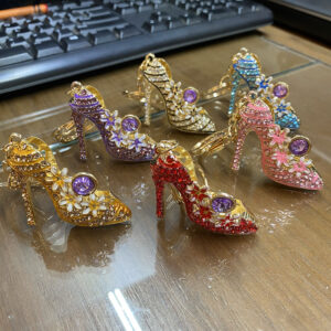 JX-1885-123 ASST High Heel Rhinestone Keychain(6pcs)