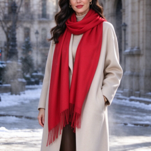 GMYN01 RD Cashmere Feel Scarf