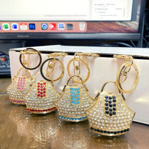 CL-0671 ASST Handbag Rhinestone Keychain(6pcs)