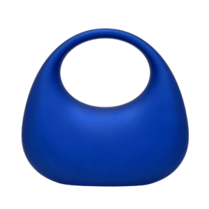 LA9115 BL Moon Shape Matte Clutch Bag