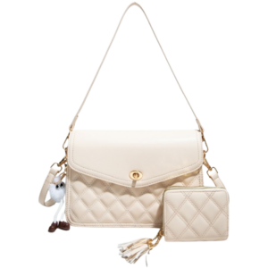 PU25508-M3 BG 2in1 QUILTED DESIGN Crossbody Bag with Wallet SET