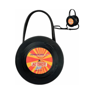 LDH009 BK Vinyl Record Round Bag