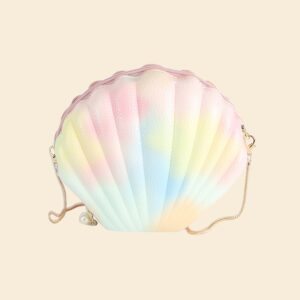 EWB080 MT Rainbow Seashell Clutch Crossbody Bag