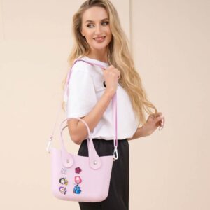 B1163 LV Kpop Demon Hunters Zibits Structured Rubber Tote Crossbody Bag