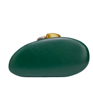 HSY-798 GN 2-Tone Knob Luxe Clutch Purse