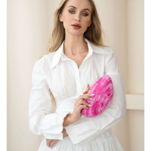 B1169 HPK Fashion Acrylic Shaped Clutch
