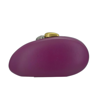 HSY-798 PP 2-Tone Knob Luxe Clutch Purse