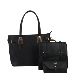 6054 BK Fashion Hand Bag 3 in 1