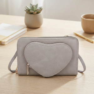 LF22905 ST Love Heart Crossbody Wallet Organizer