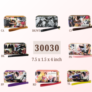 30030-ASST Fashion Double Zippers Wallet (12PC)