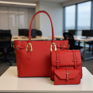 6054 RD Fashion Hand Bag 3 in 1