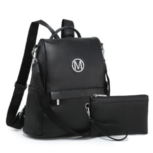 XL-M-8986 BK/BK Fashion Backpack 2 N 1