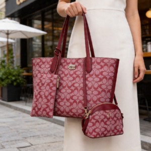 ZW-31550 BD/BD 3-in-1 Oval Monogram Handbag / Crossbody Wallet Set