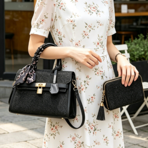 PU915-M2 BK Fashion Small Handbag