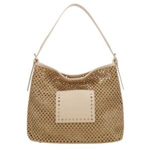 T3705 BG Fashion Straw Tote Bag(2 in 1)