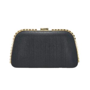 HSY-796 BK Embossed Fashion Clutch Bag