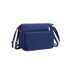 635 BL Nylon Multi-Pocket Crossbody Bag