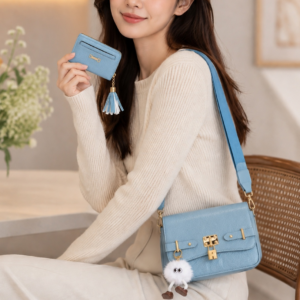 JZ25527-M2 S.BL 2in1 Crossbody Bag with Wallet SET