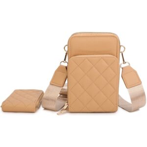 XNR-Q484 APR Quilted Phone Crossbody Set(2 N 1)