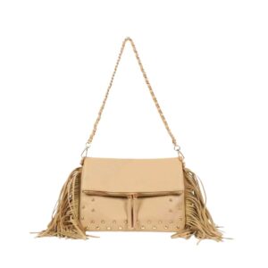 221 APR Round Stud Fringe Fashion HandBag