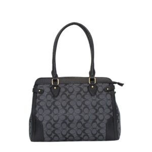 5118-B BK Fashion Oval Monogram Handbag