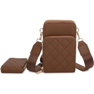 XNR-Q484 CF Quilted Phone Crossbody Set(2 N 1)
