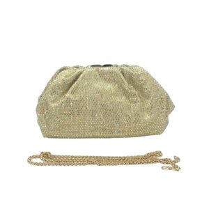 E268-T LGD Crystal Embellished Pouch Clutch Bag