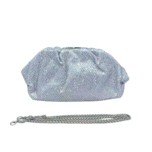 E268-T SL Crystal Embellished Pouch Clutch Bag