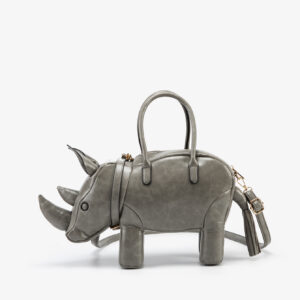LA2566 GY Pu-Leather Rhinoceros-Shaped Bag