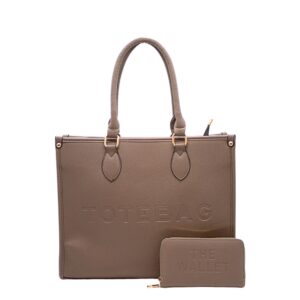 N2111A GY Fashion TOTE BAG Set(2 N 1)